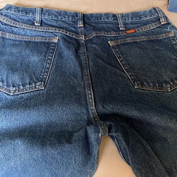 NEW washed Rustler blue jeans 38x32 - Picture 5 of 5